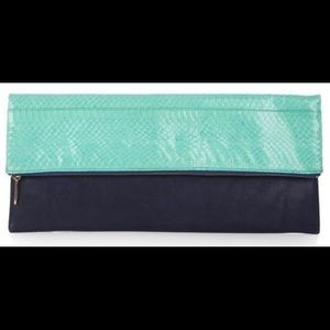 Bcbg clutch bag "carina" snake skin